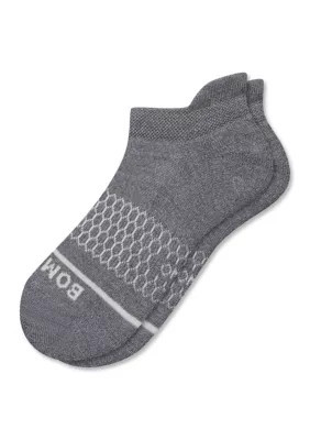 Bombas Men's Merino Blend Heather Ankle Socks, Grey, Large | Belk