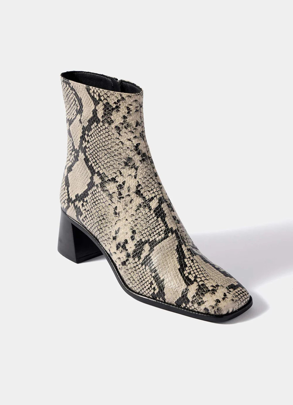 Aria Snake Print Ankle Boots | Mint Velvet