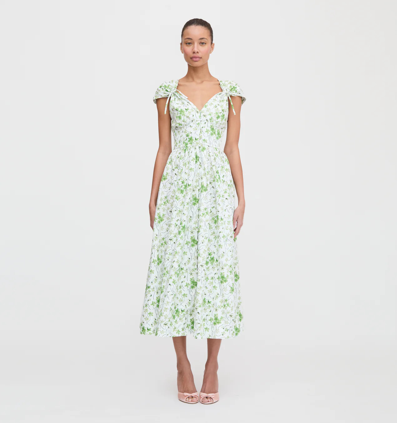 The Lucille Dress - Green Sweet Peas | Hill House Home US