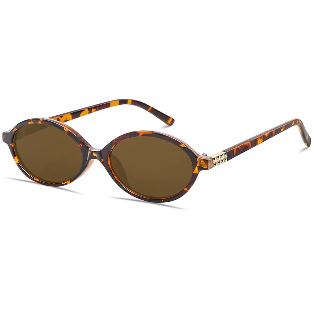 BOTEN Retro Oval Sunglasses for Women Men Small 90s Sun Glasses Trendy Round Shades Cute Designer... | Amazon (US)