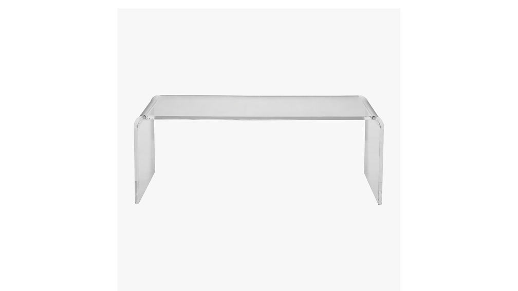 Peekaboo Acrylic Tall Coffee Table + Reviews | CB2 | CB2