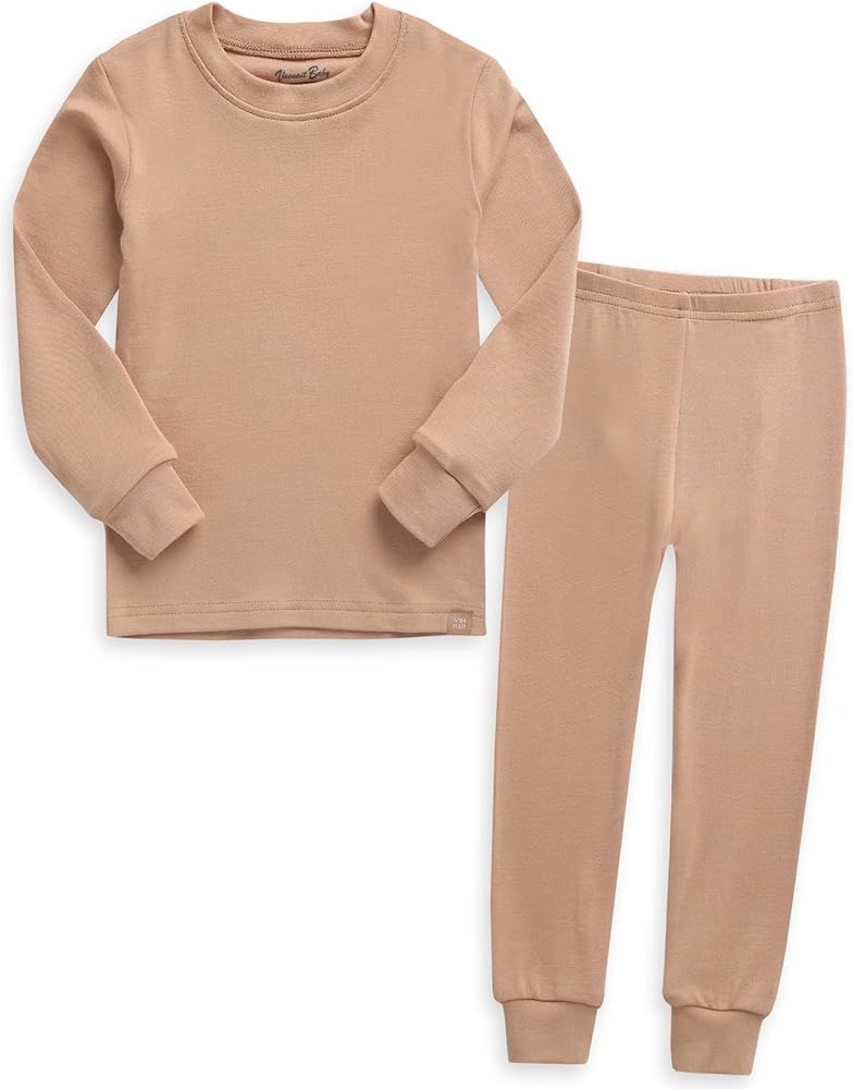 VAENAIT BABY 6M-12Y Toddler Kids Girls Boys Soft Comfy Modal Tencel Solid Raglan Sleepwear Pajama... | Amazon (US)