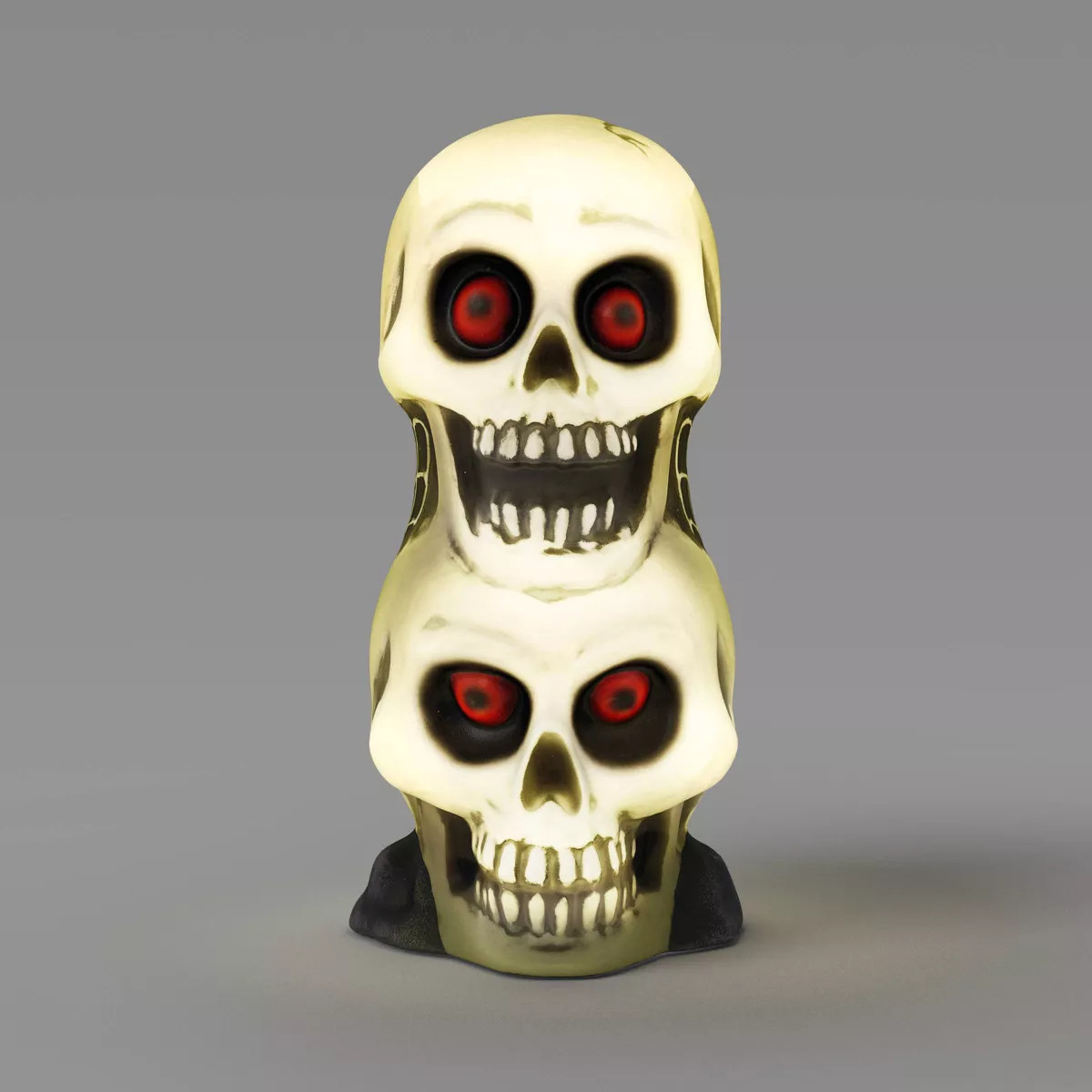 12" Stacked Skulls Blow Mold Halloween Decorative Prop Off-White - Hyde and EEK! Boutique™ | Target