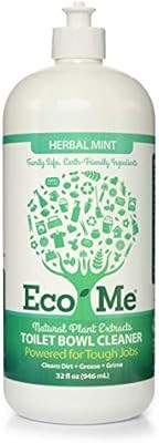 Eco-me Natural Powerful Toilet Bowl Cleaner, Herbal Mint, 32 Fluid Ounce | Amazon (US)