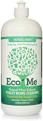 Eco-me Natural Powerful Toilet Bowl Cleaner, Herbal Mint, 32 Fluid Ounce | Amazon (US)