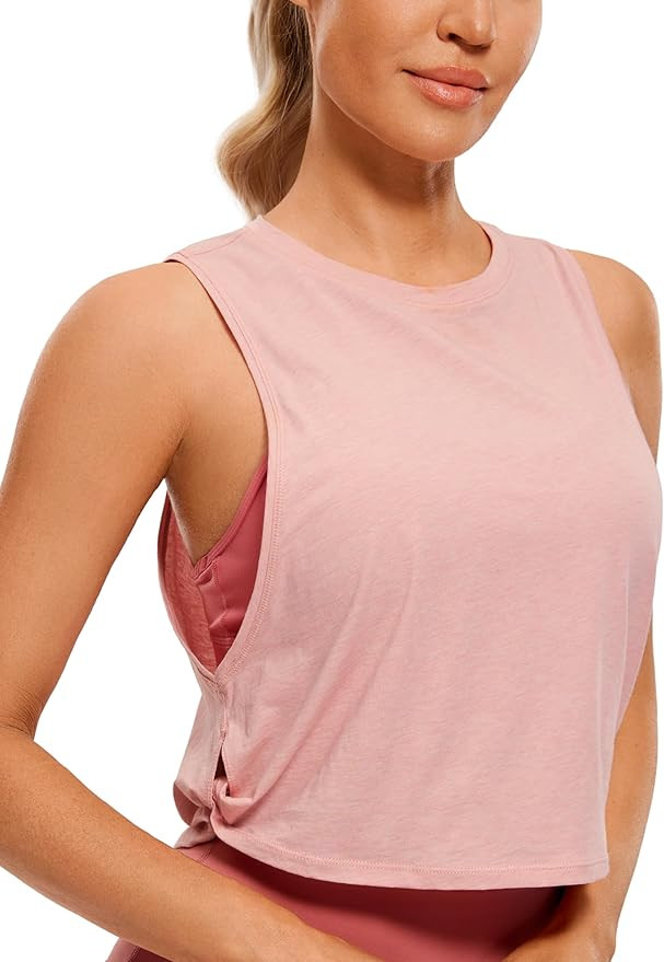 CRZ YOGA Pima Cotton Dropped Armhole Tank | Amazon (US)