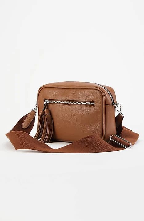 Tasseled Leather Camera Bag | J. Jill
