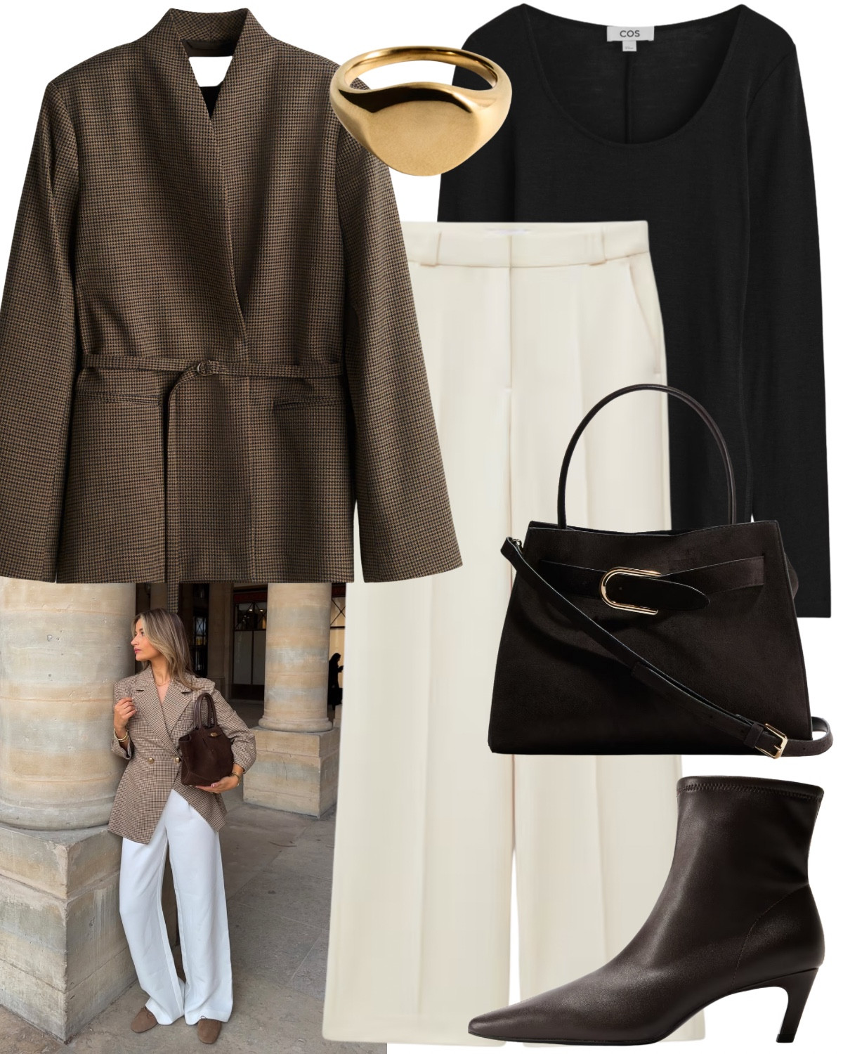 I’m obsessed with tie-waist blazers this autumn!

Herringbone blazer, long sleeve top, white tailored trousers, gold signet ring, suede handbag, heeled ankle boots. 

#LTKuk #LTKstyletip #LTKautumn