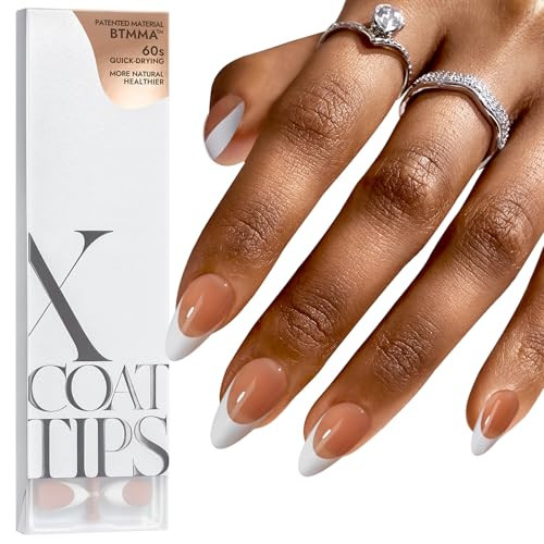 BTArtboxnails French Gel Nail Tips - French Tip Press on Nails Brown Medium Almond XCOATTIPS for Nail Extensions | Amazon (US)