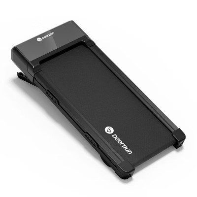 DeerRun Upgrade 16.9*35.4 In Run belt Full-screen Smart Walking Pad Treadmill with 9% Auto Incline - Black | Target