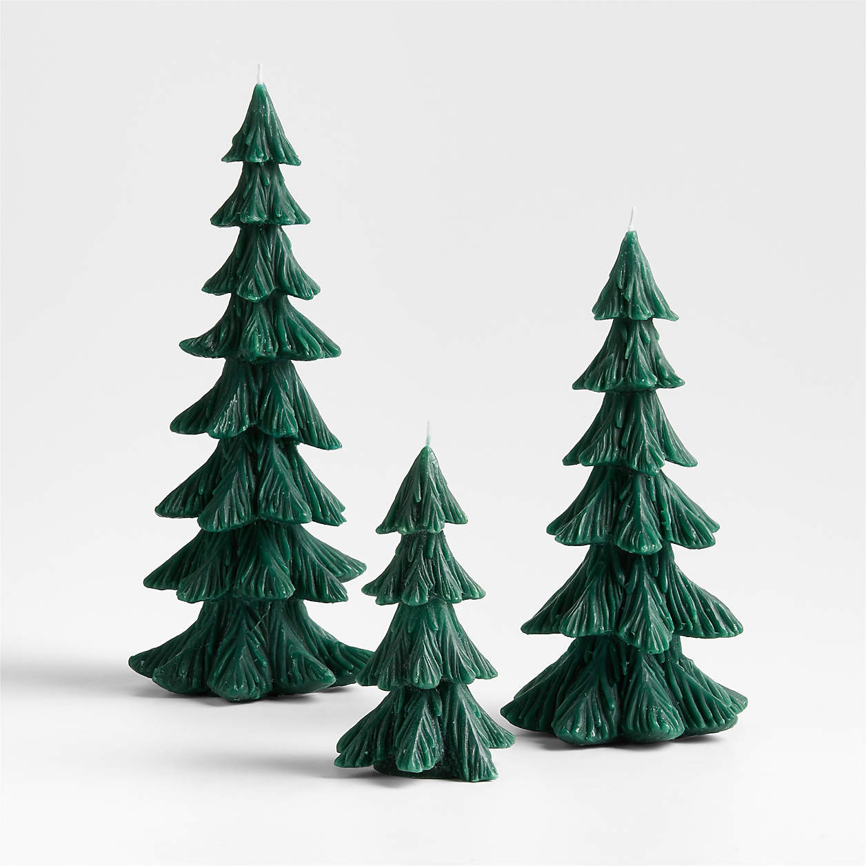 Mountain Pine Christmas Tree Candle Small 6" | Crate & Barrel | Crate & Barrel