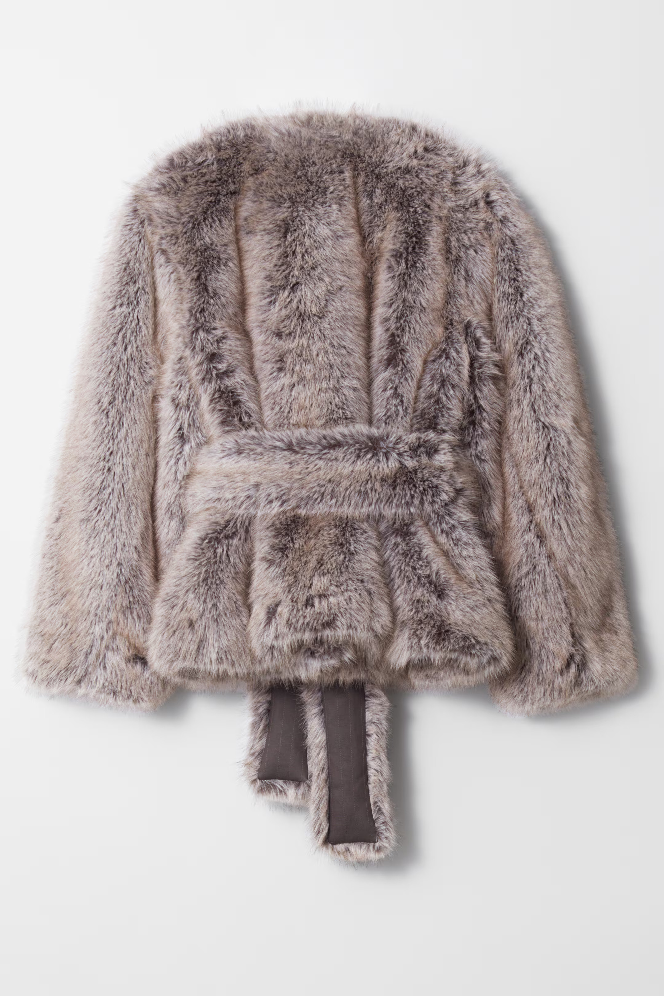 Belted Faux Fur Jacket | H&M (UK, MY, IN, SG, PH, TW, HK)
