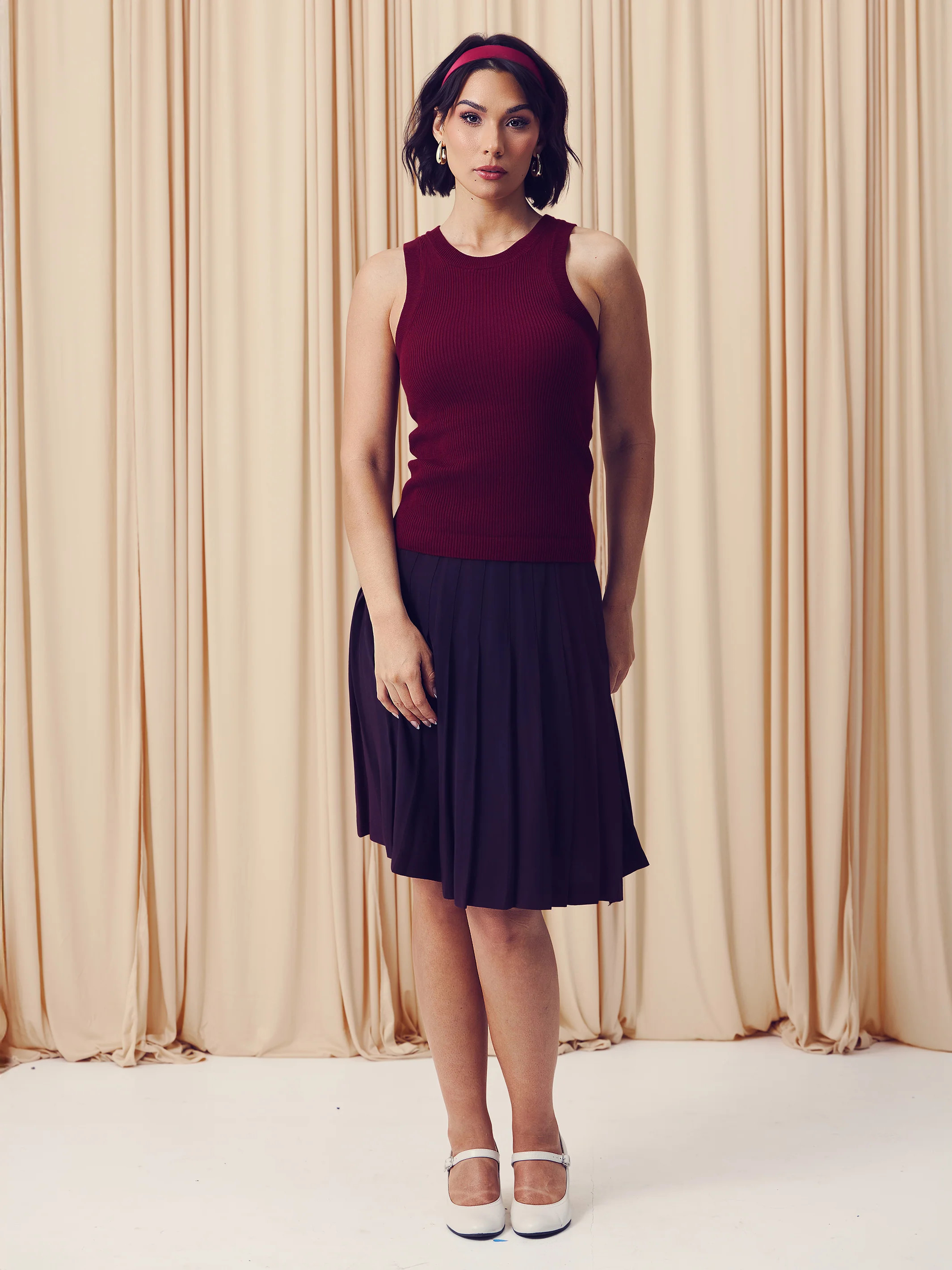 Knit Chunky High Neck Tank | Klassy