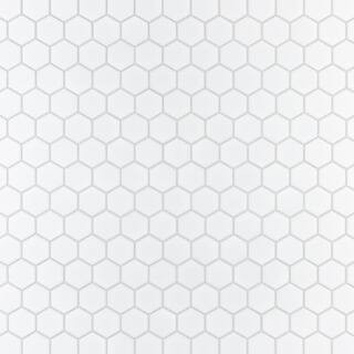 Merola Tile Metro 2 in. Hex Matte White 11-1/8 in. x 12-5/8 in. Porcelain Mosaic Tile (10.0 sq. f... | The Home Depot