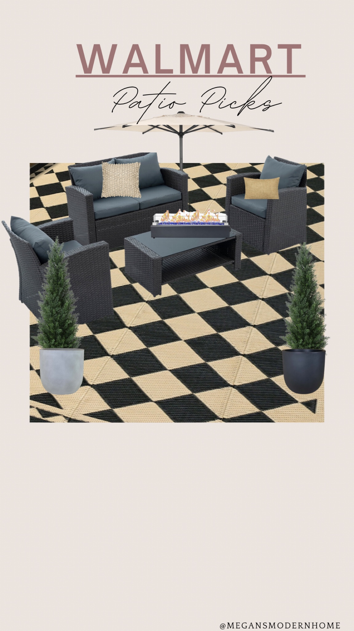 Walmart Patio Picks 

#LTKFindsUnder50 #LTKHome #LTKSaleAlert