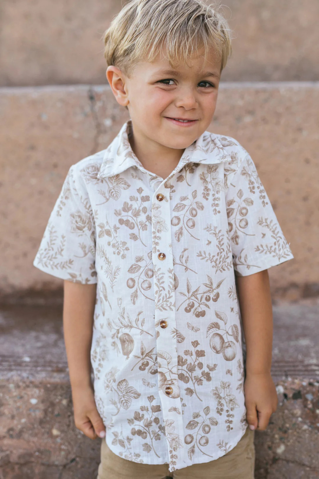 Kids Mae Buttoned Shirt | Morning Lavender