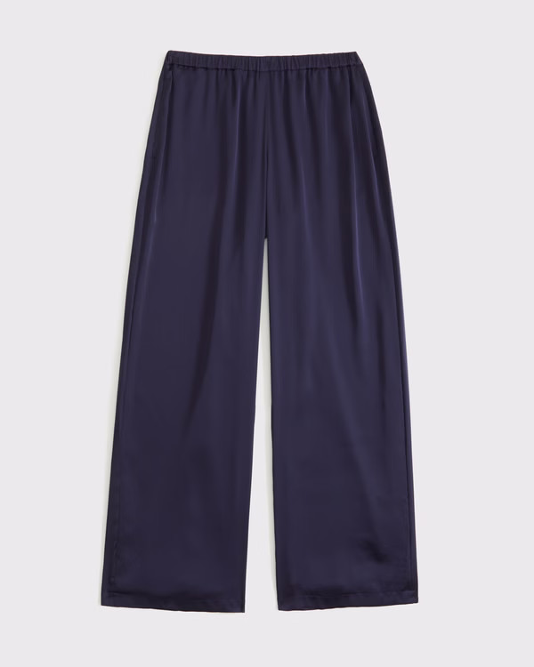 Satin Pull-On Pant | Abercrombie & Fitch (US)