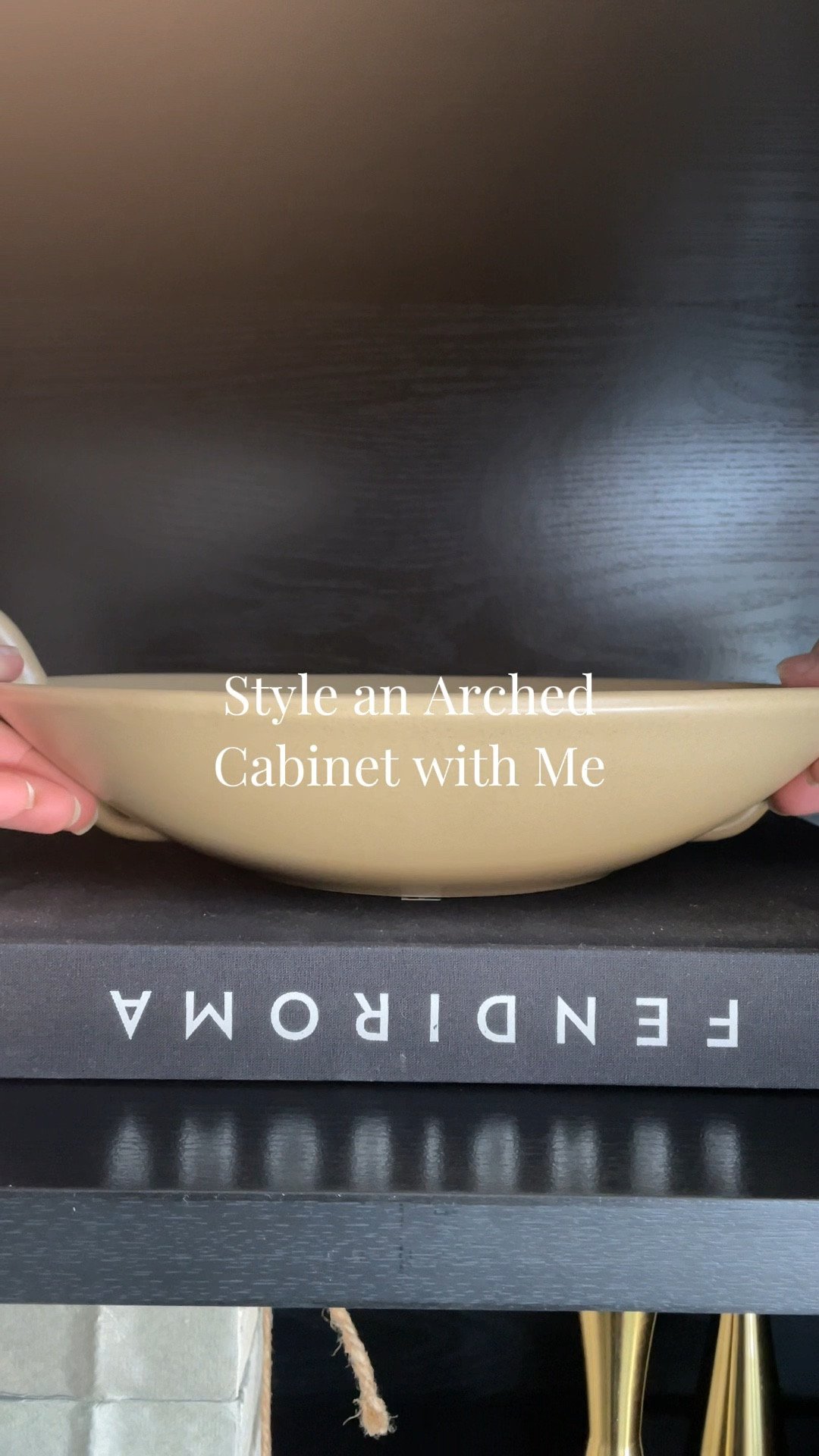 Arched cabinet home decor shelf styling inspo 

#LTKvlog #LTKSaleAlert #LTKHome