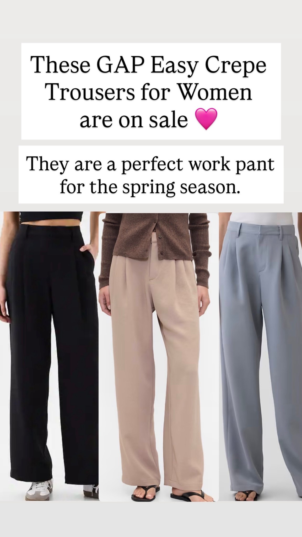 GAP Easy Crepe Trousers

#LTKWorkwear #LTKSaleAlert