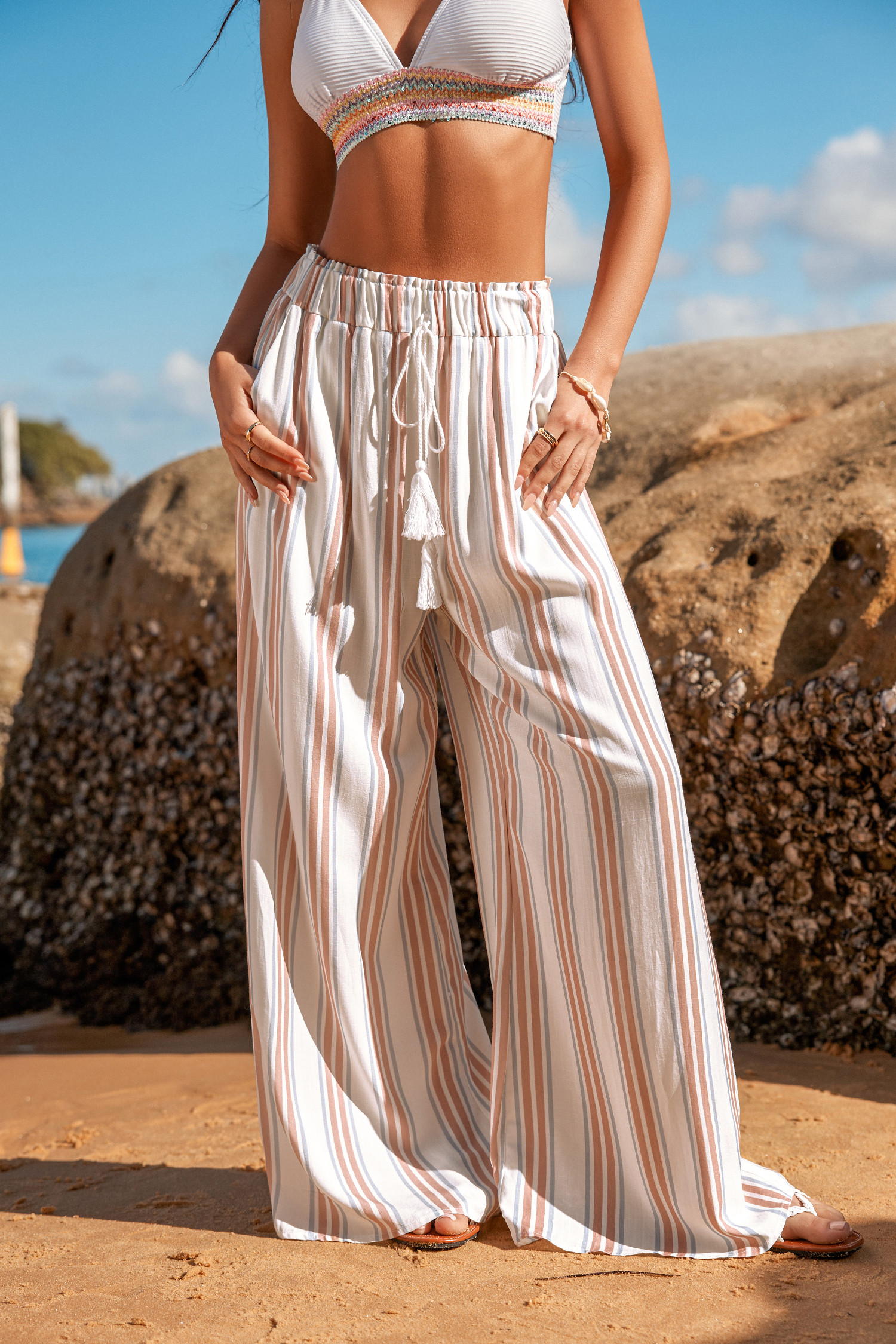 Striped Wide Leg Pants | Cupshe US