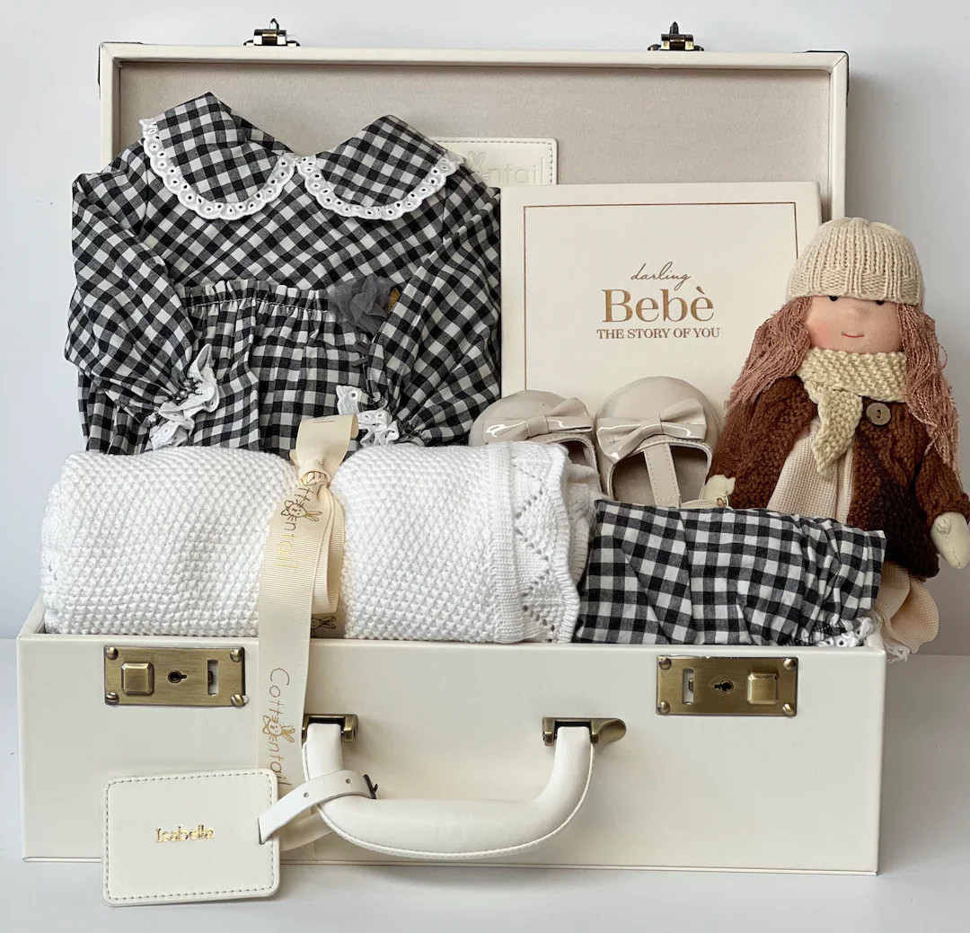 Gingham Dreams Baby Gift Set Keepsake Newborn Gift Set, Personalized Gift Set, Newborn Gift in Ke... | Etsy (US)