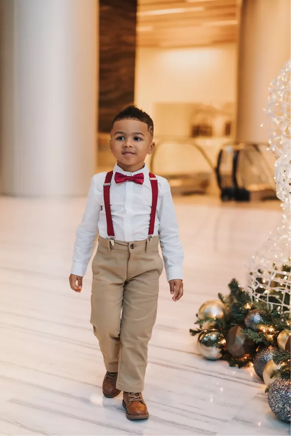 Kids Khaki Oxford Suspenders Kids Khaki Oxford Suspenders