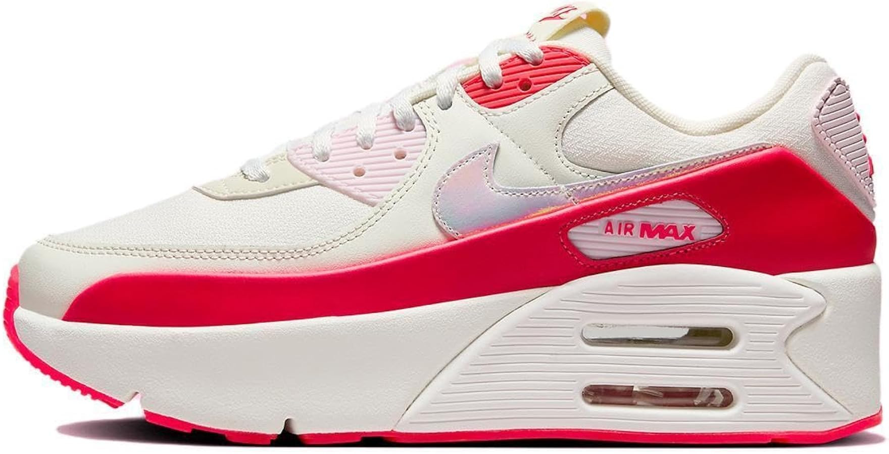 Nike Air Max 90 LV8 Women's Shoes (HF5073-133, Sail/Siren Red/Pearl Pink/Multi-Color) Size 10 | Amazon (US)