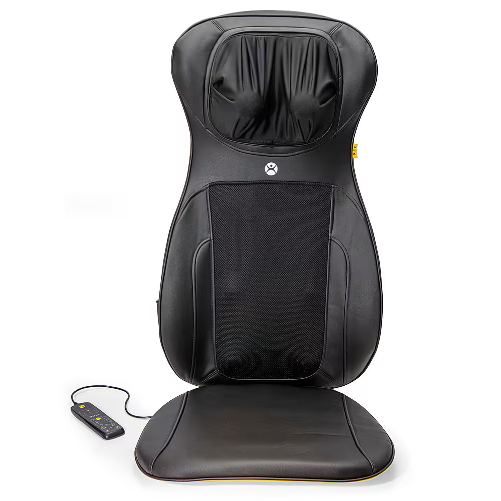 iHome SHIATSUMASSAGE LOUNGER Deep Tissue Back Massager with Heat Black/Yellow iWST26B - Best Buy | Best Buy U.S.
