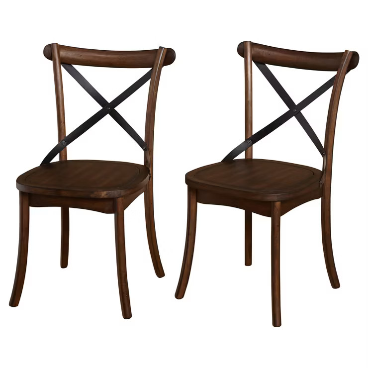 Set of 2 Constance Cross Back Dining Chairs - Buylateral | Target