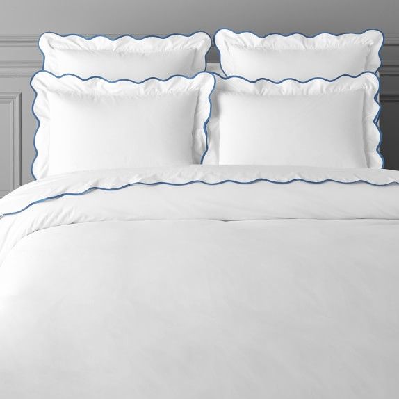 AERIN Scalloped Organic Bedding | Williams-Sonoma