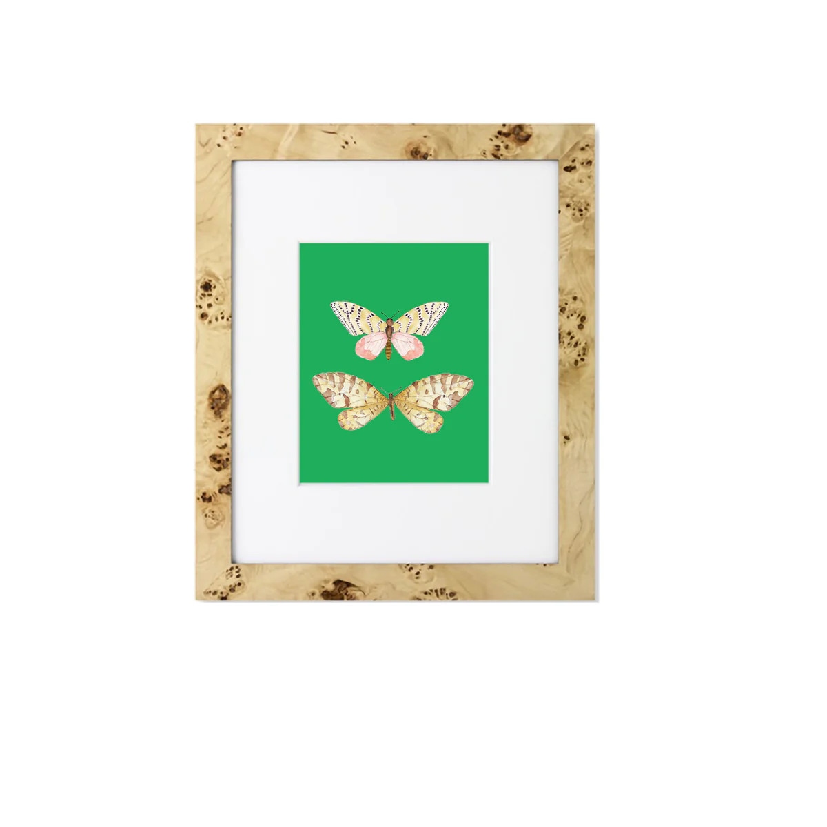 Watercolor Leopard Print Butterfly Pair Wall Art Print | Sweet Pea and Whimsy