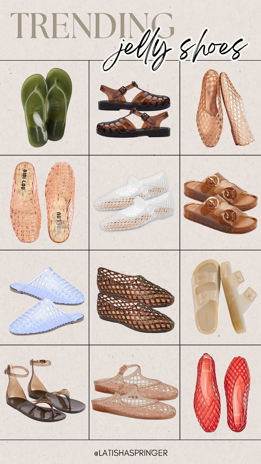 Jelly shoes are trending this spring! So many cute pairs at all different price points!

#springtrend

Spring trend. Trending for spring. Trendy spring shoes. Jelly sandals. Trendy spring style. Trending jelly shoes. Jelly flats. Target jelly sandals. Amazon jelly sandals  

#LTKootd #LTKgrwm #LTKSeasonal