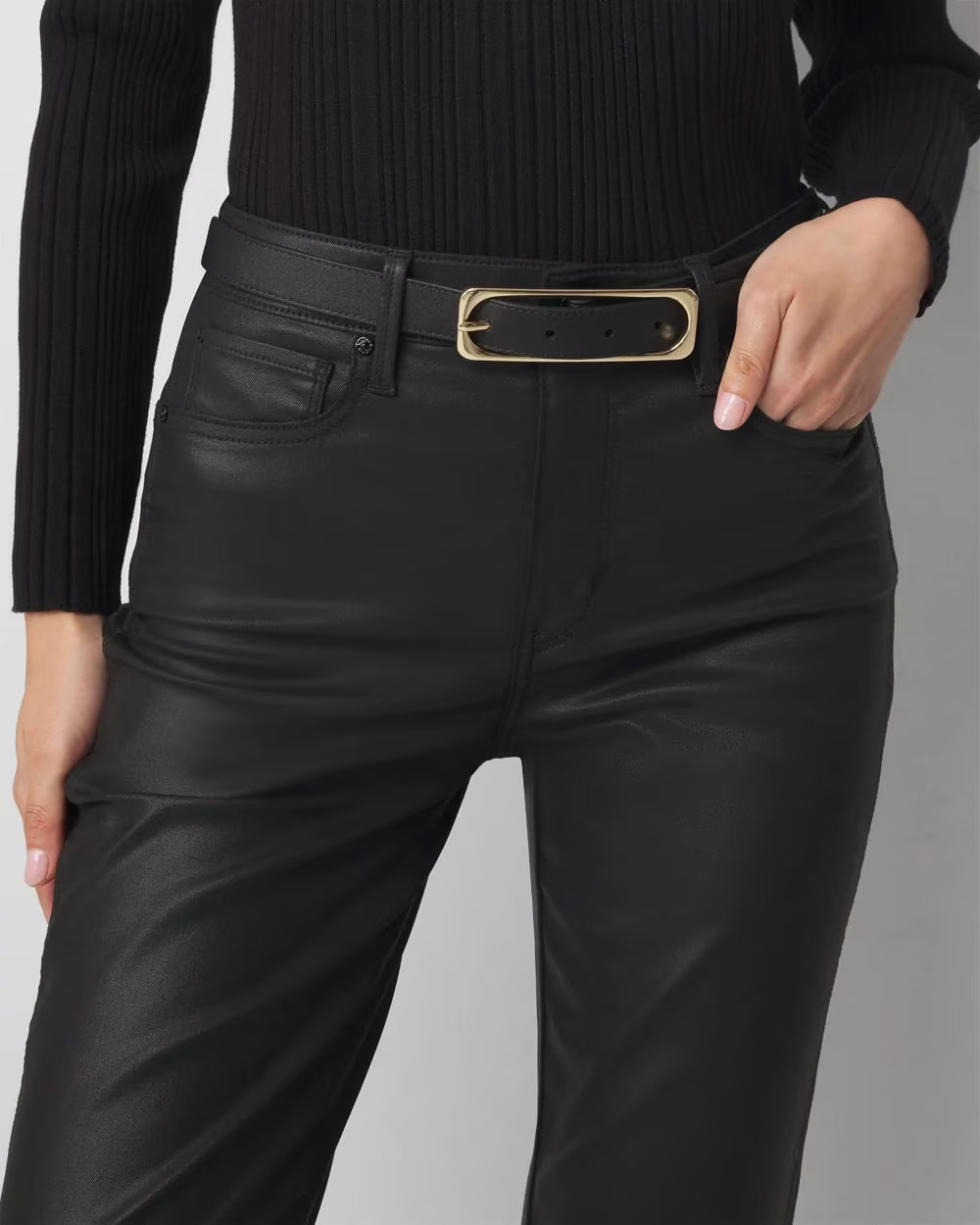 Elongated Buckle Pant Belt | White House Black Market