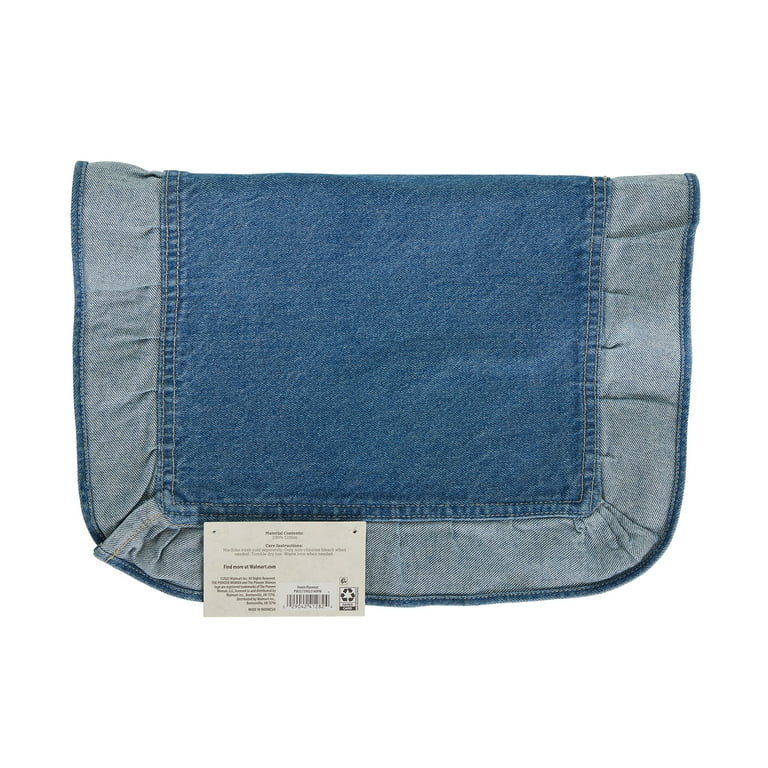 The Pioneer Woman Ruffle Denim Placemat, 20" x 14" | Walmart (US)