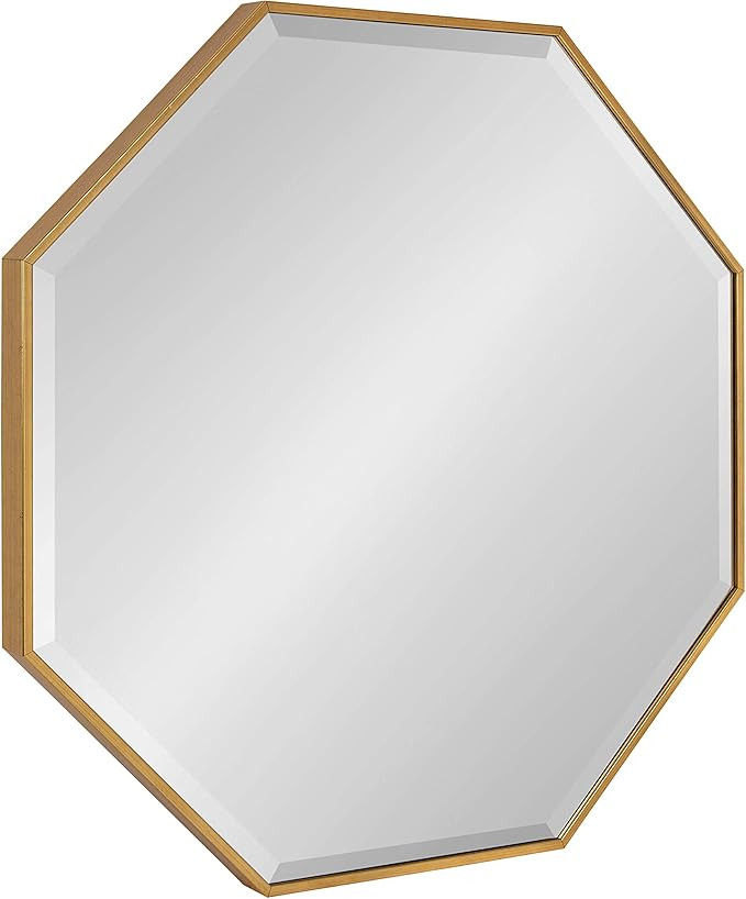 Kate and Laurel Rhodes Glam Octagon Wall Mirror, 29" x 29", Gold, Modern Home Decor for Wall | Amazon (US)