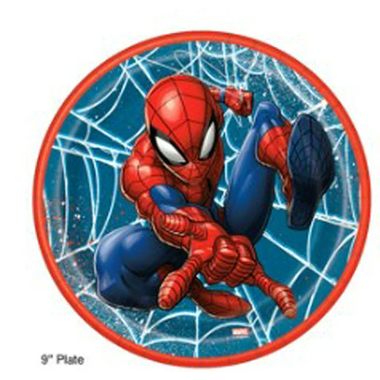 Spider-Man Round 9" Dinner Plates, 8ct | Walmart (US)