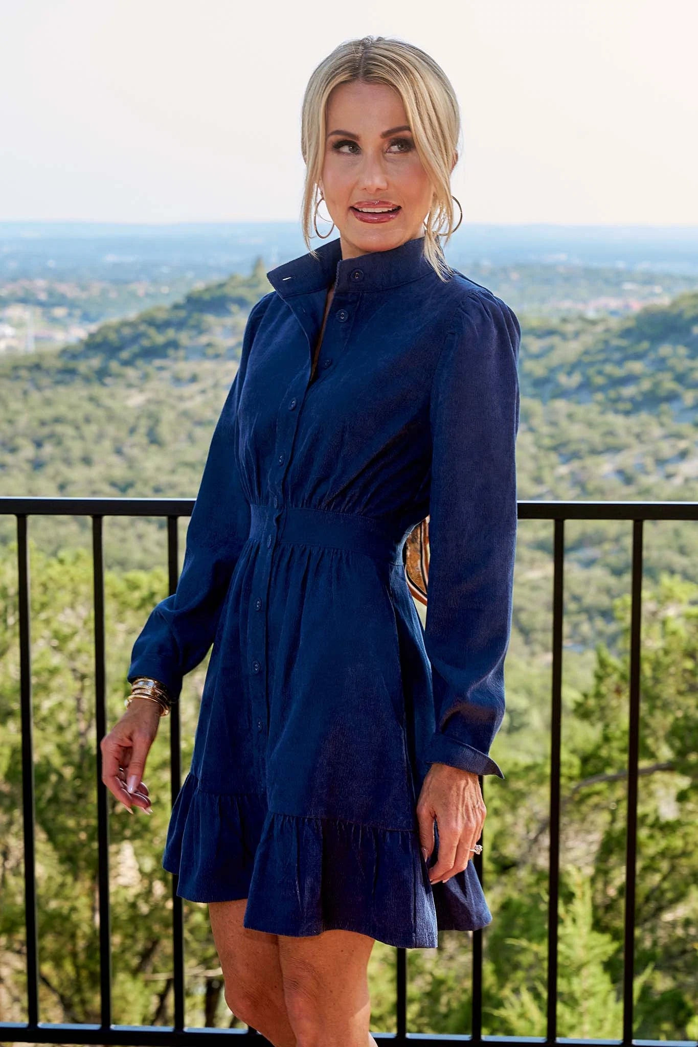 Elizabeth Dress- Slate Blue | Avara