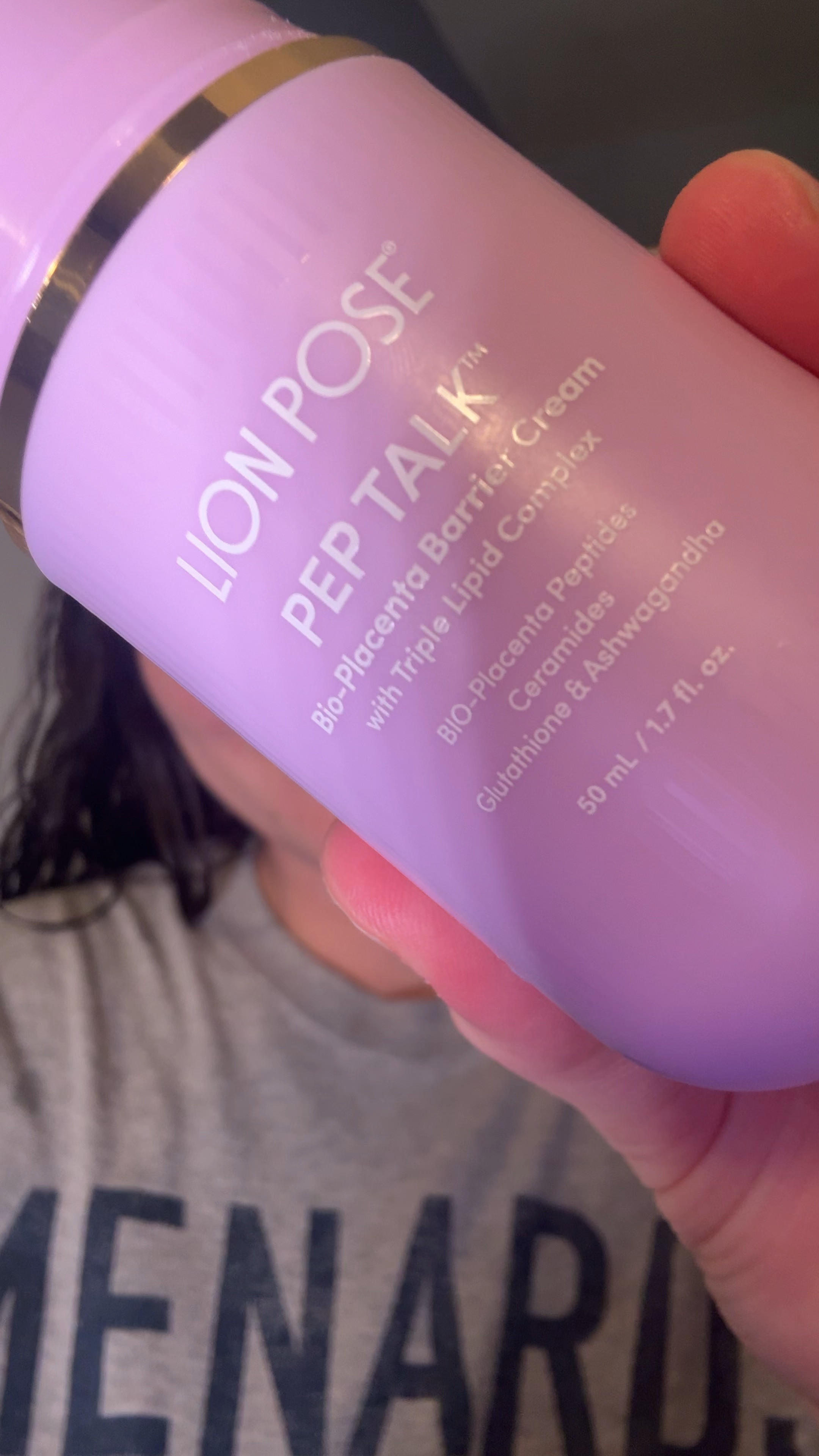 Lion pose pep talk! Bio placenta barrier cream #skincare #lionpose 

#LTKBeauty