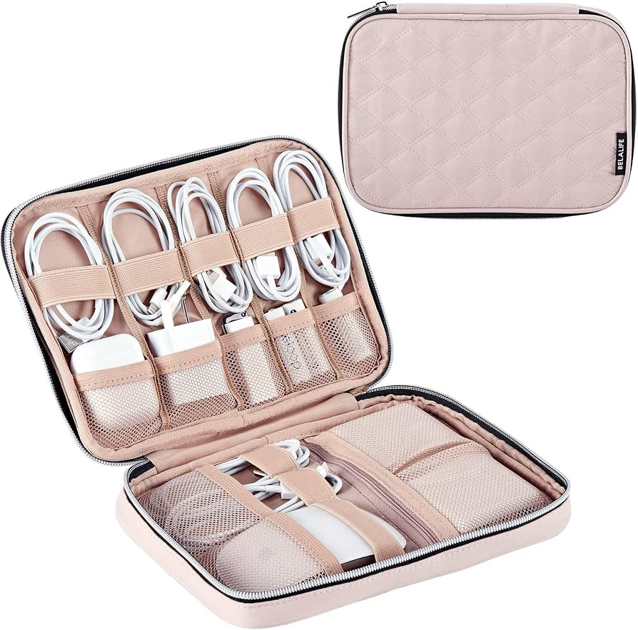 BELALIFE Electronic Organizer, Portable Travel Cable Organizer Bag, Tech Storage Bag for Cord, Ch... | Amazon (US)