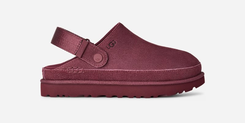 UGG® Women's Goldenstar Clog Suede Shoes in Burnt Magenta, Size 8.5 | UGG (US)