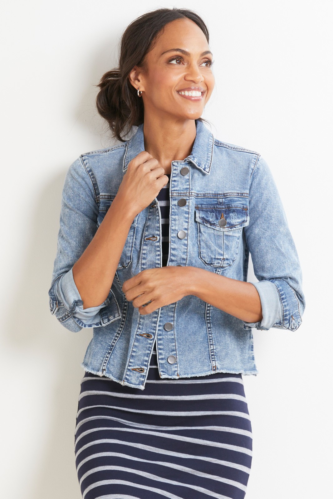 KUT FROM THE KLOTH Kara Denim Jacket | EVEREVE | Evereve