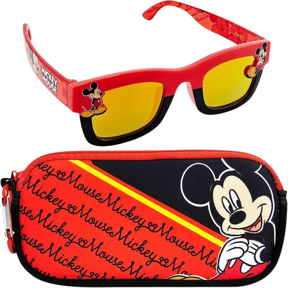 Arkaid Mickey Mouse Sunglasses with Case | Official Disney Accessory Set | Safe UV 400 Lenses wit... | Amazon (US)