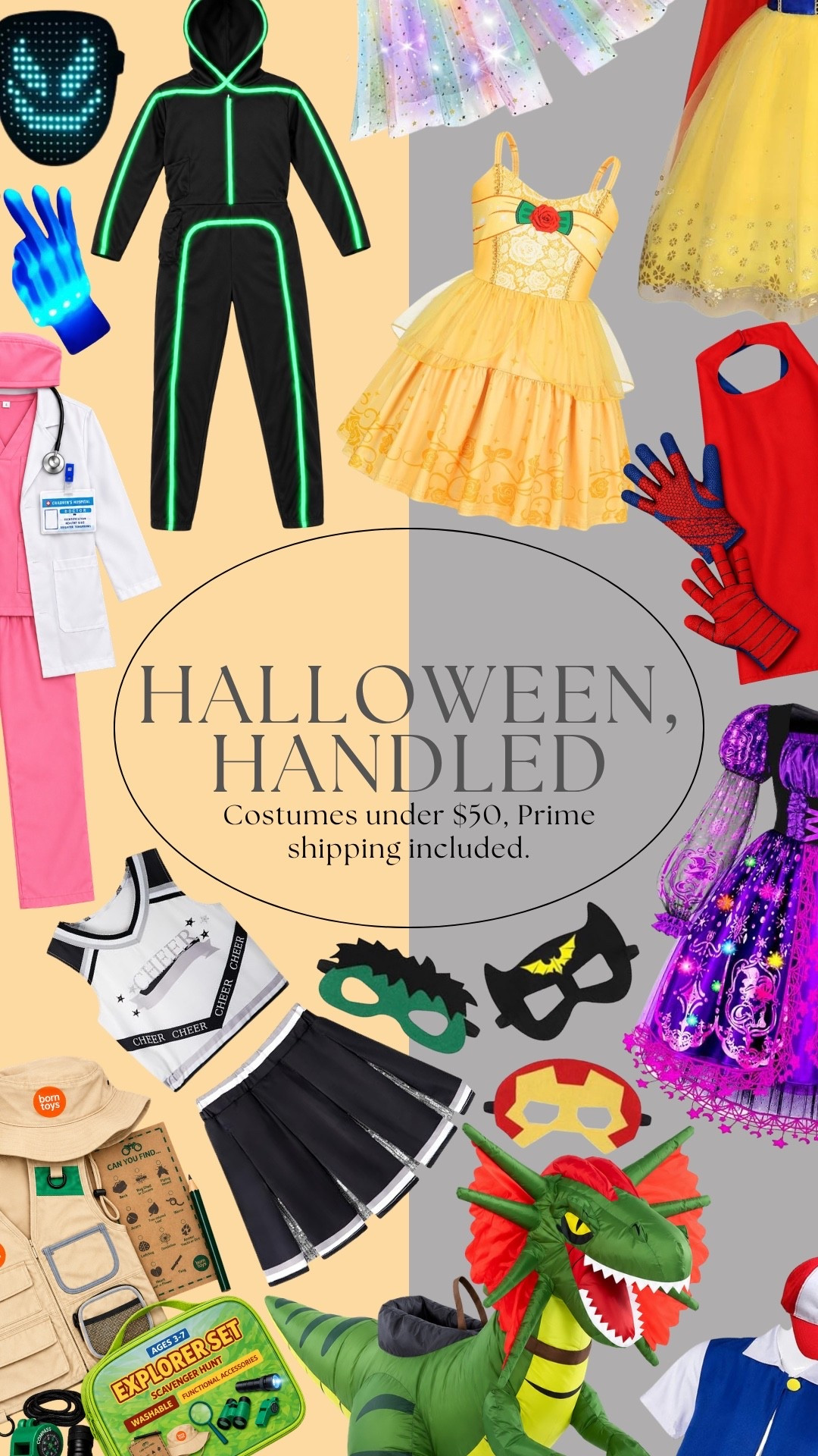 Under $50 for these Halloween costumes for kids & prime shipping!

#LTKKids #LTKgrwm #LTKootd