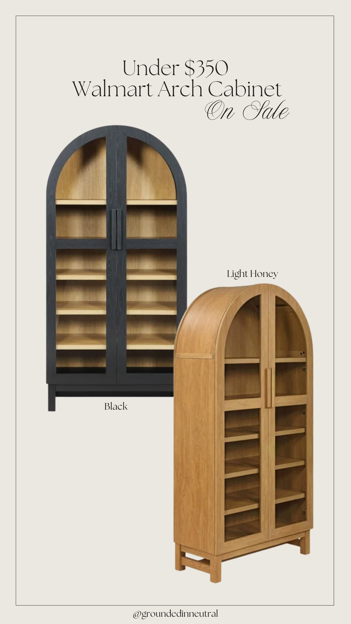 I cannot believe the price of this viral arch cabinet from Walmart! 🤯 It’s available in three colors, including black and light honey. 🍯 

Walmart cabinet, arch cabinet, walmart furniture 

#LTKSaleAlert #LTKStyleTip #LTKHome