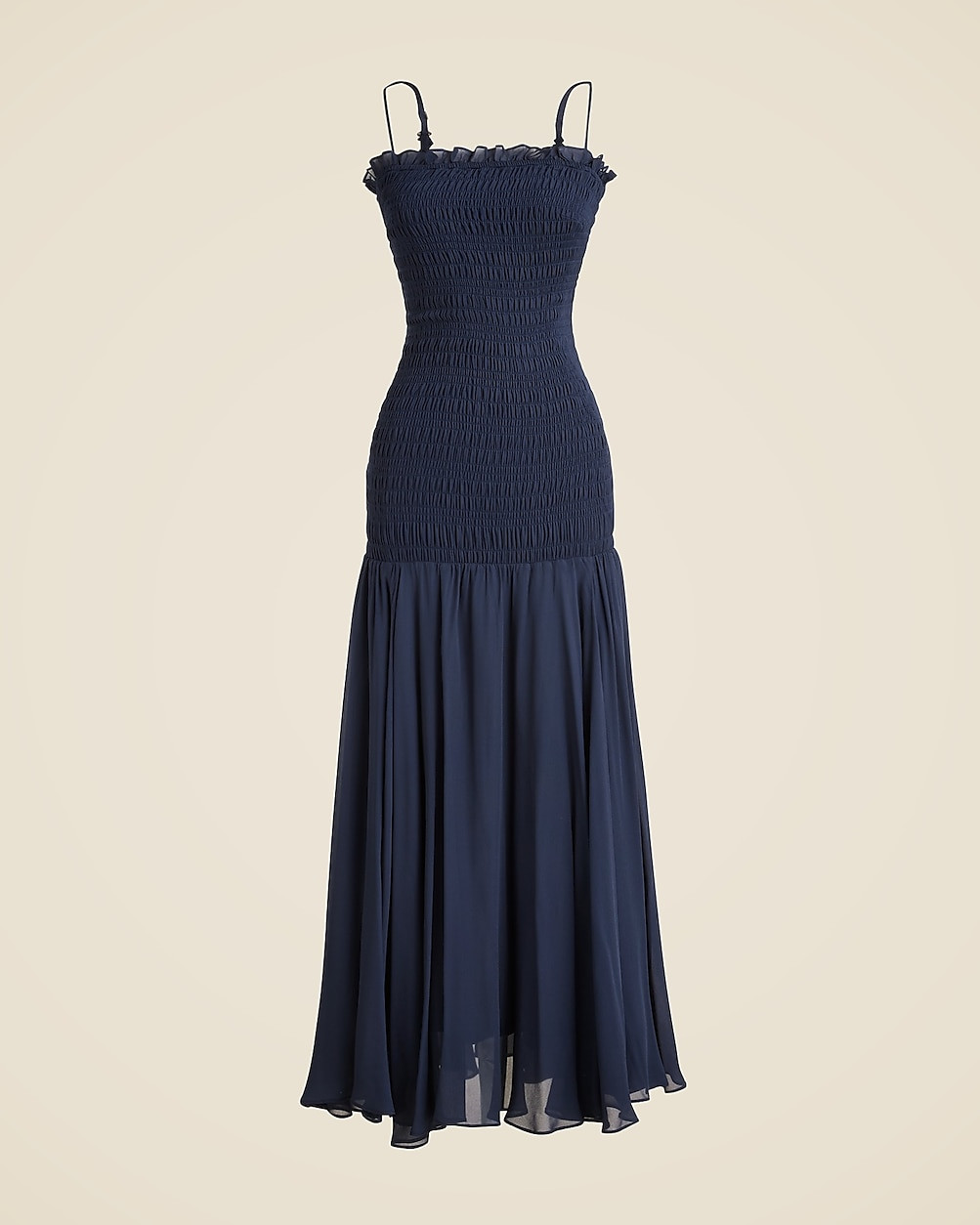 Collection smocked chiffon dress | J. Crew US