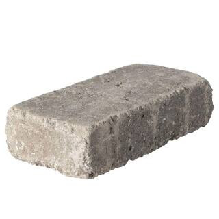 RumbleStone Mini 7 in. x 3.5 in. x 1.75 in. Greystone Concrete Paver | The Home Depot