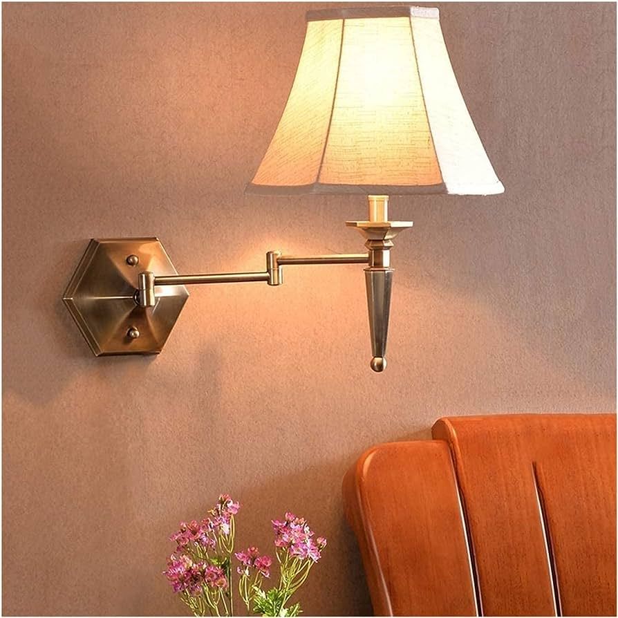 Modern Rustic Lighting Bedroom Bedside Lamp Living Roocorative Light E27/E26 Rocker Wall Lamp110~... | Amazon (US)