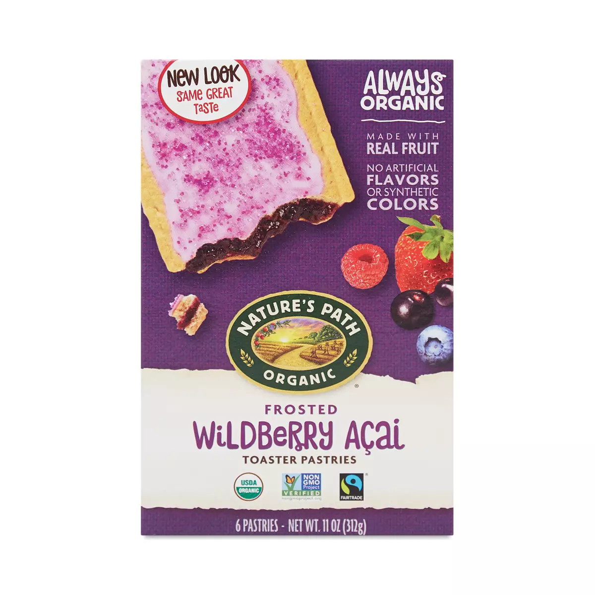 Organic Wildberry A\u00e7ai Frosted Toaster Pastries | Thrive Market