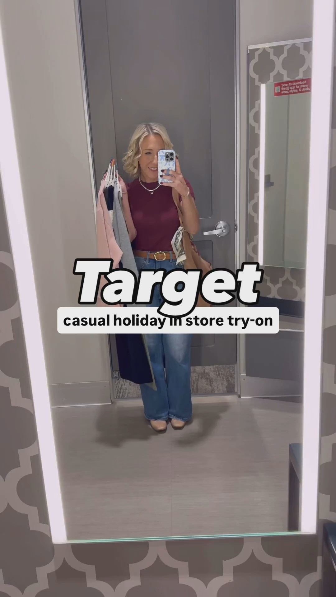 Target - casual holiday(ish) in store try-on * T-shirt - size XS. * Wide leg jeans - size 25. * Shoes - fit tts and are comfy. 1. Lace Crewneck Sweater - size small. 3 colors. 2. Mid-Rise Straight Leg Cargo Pants - size 2. 4 colors. * Belt - waist size 26”-30”. 3. Cable Trim V-Neck Sweater - size small. 4 colors. 4. High-Rise Sandwash Pull-On Pants - size xs. AMAZINGLY soft and comfy! 4 colors. 5. Zip-up Hooded Sweater - size small. 6. Brushed Mini Skirt - size XS. 2 colors. 7. Rhinestone Bow Sweatshirt - size Large (could have sized down... but that's all that was in store). 8. Wide leg jeans - size 25. (mine, from Amazon).

 

#LTKHoliday #LTKSeasonal #LTKFindsUnder50