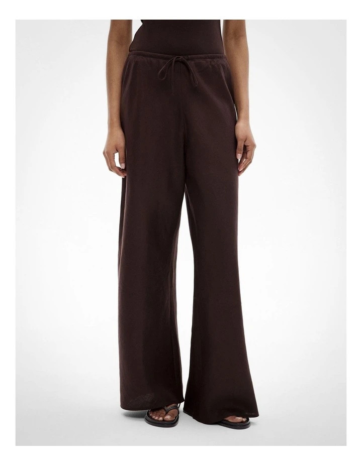 Bias Linen Pants in Espresso | Myer